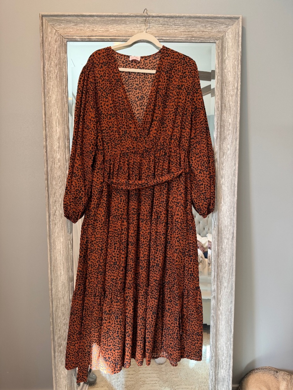 Maternity pink Lily cheetah dress